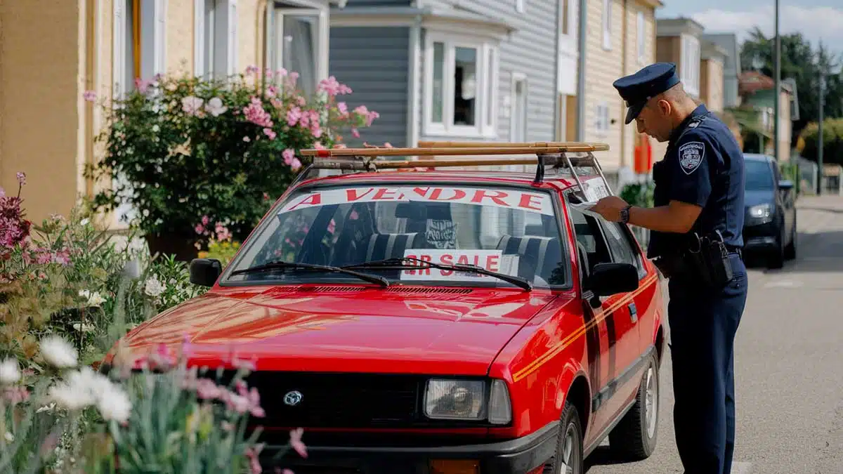 sanctions pour vente de voiture